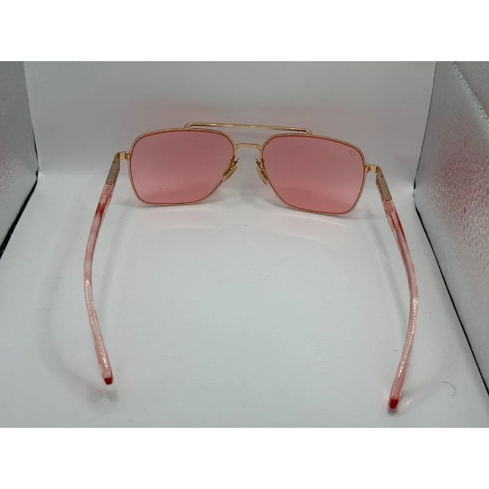 Rainbow OPTX Leo Rose Women's Pink Tint Lenses Aviator Sunglasses Frame Only